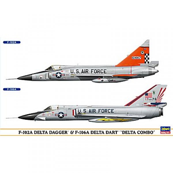 Maquettes avions : F-102A et F-106A Delta Combo - Hasegawa-00962