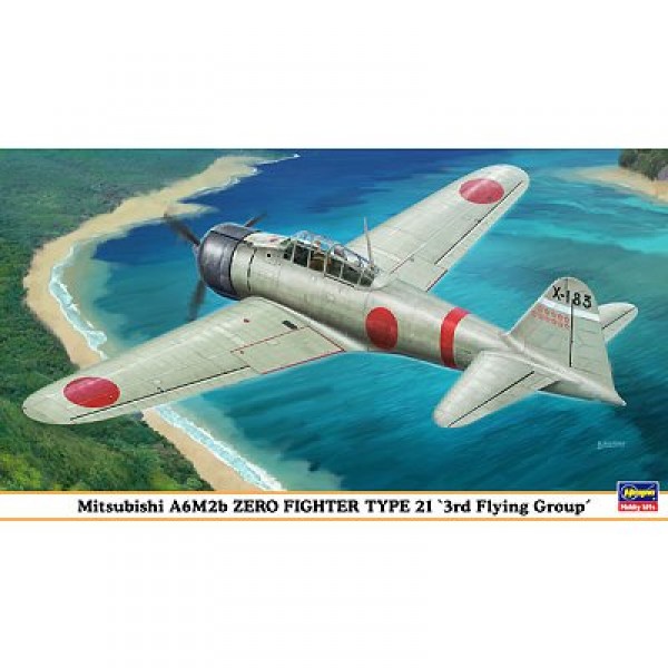 Maquette avion : Mitsubishi A6M2b Zero Fighter - Hasegawa-09875