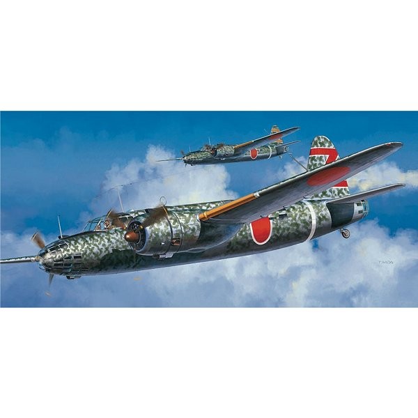 Maquette avion : Nakajima KI49 Type 100 Heavy Bomber Donryu - Hasegawa-01937