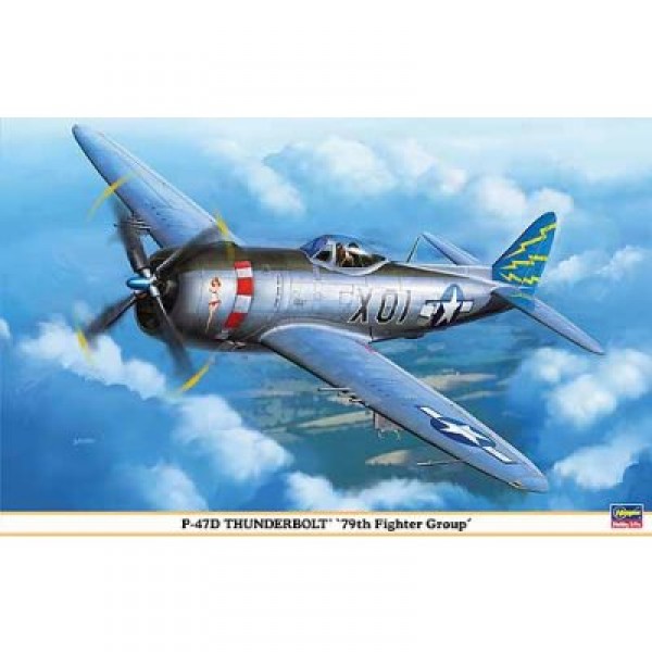 Maquette avion : P-47D Thunderbolt 79th Fighter Group - Hasegawa-08187