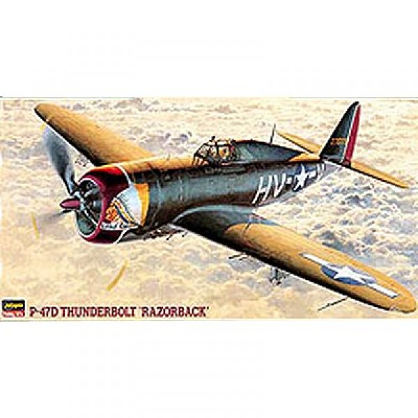 Maquette avion : P-47D Thunderbolt Razrback - Hasegawa-09057