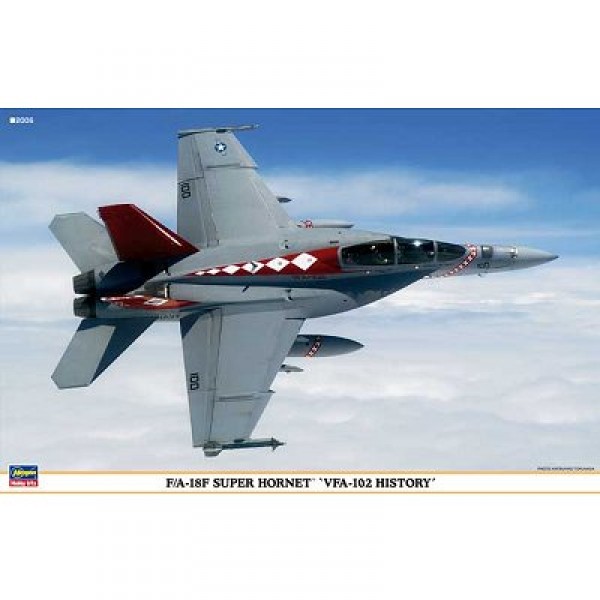 Maquettes avions : Super Hornet F/A-18F VFA-102 History : 2 kits - Hasegawa-00960