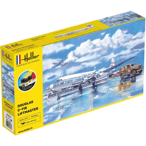Maquette avion : Starterkit : C-118 Liftmaster - Heller-56317