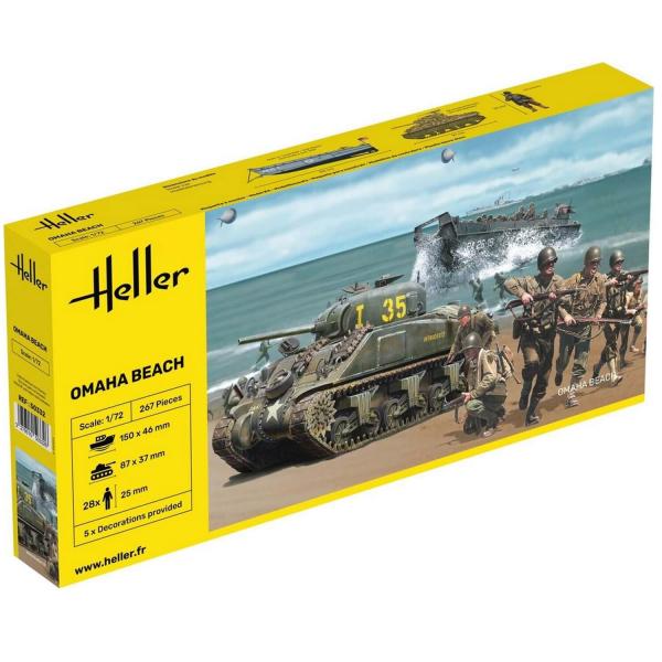 Maquettes et figurines militaires : Omaha Beach - Heller-50332