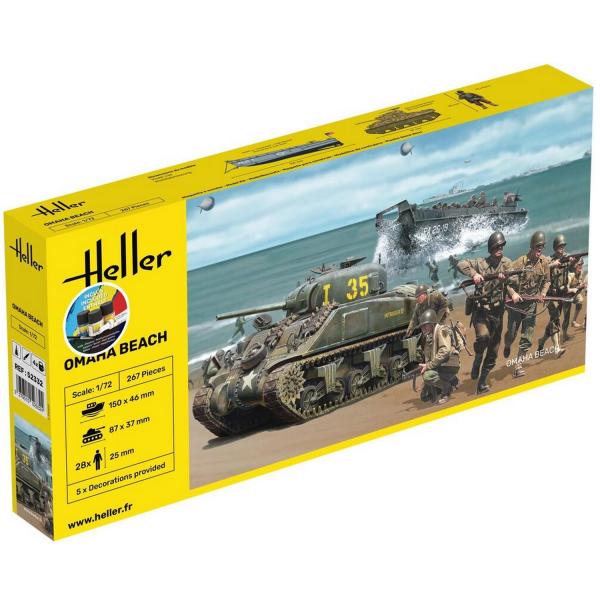 Maquettes et figurines militaires : Starter Kit - Omaha Beach - Heller-52332