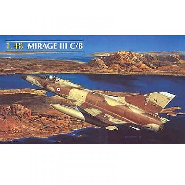 Maquette Dassault Mirage IIIC/B   1/48  -  Heller 80411 - Heller-80411