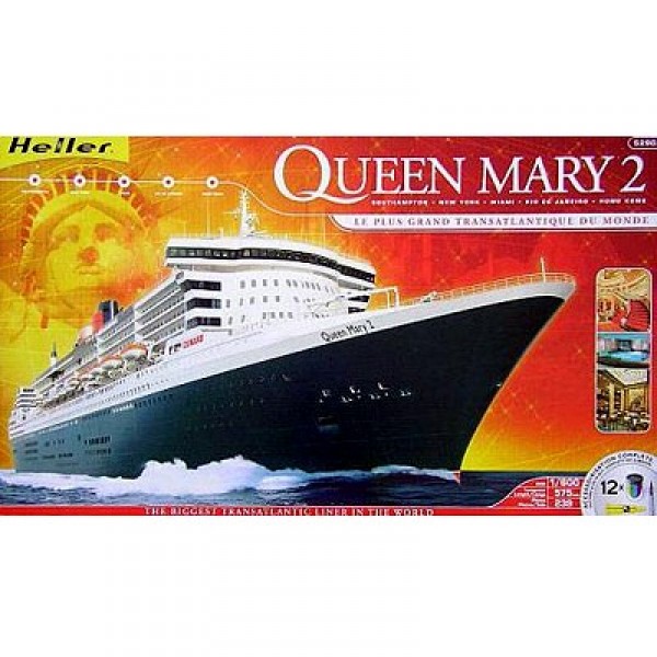 Maquette du Queen Mary 2 1/600 Heller - Heller-52902