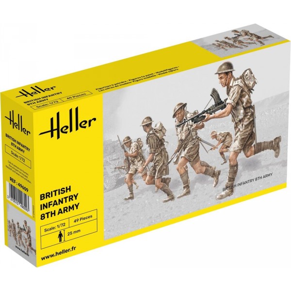 Figurines 2ème Guerre Mondiale : 8ème Armée Britannique - Heller-49609
