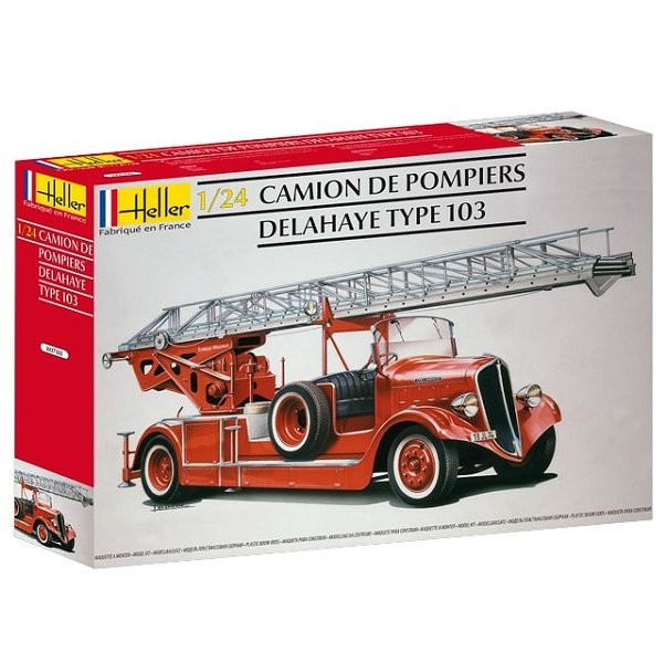 Maquette Camion de pompier Bonneville Delahaye type 103 - Heller-80780