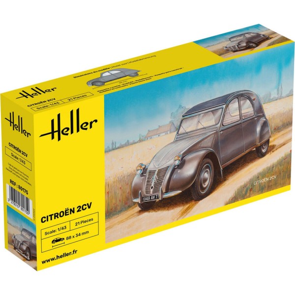 Maquette voiture : Citroën 2 CV - Heller-80175