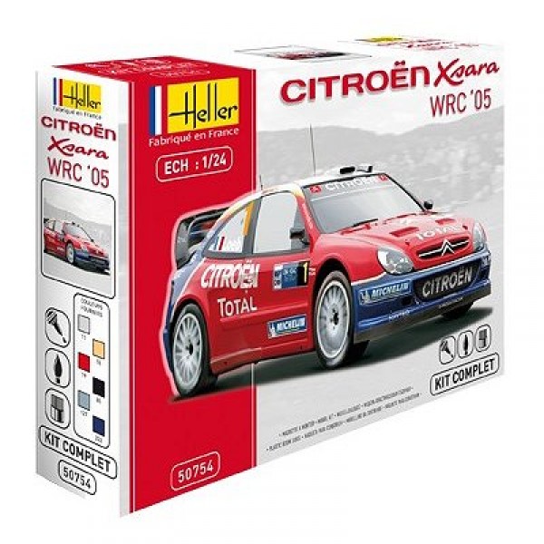 Maquette voiture : Kit complet : Citroën Xsara WRC '05 - Heller-50754