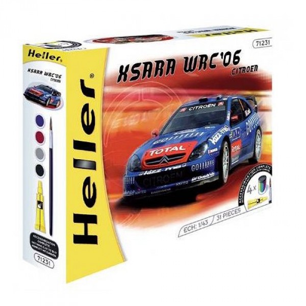 Maquette voiture : Kit complet : Citroën Xsara WRC '06 - Heller-50116