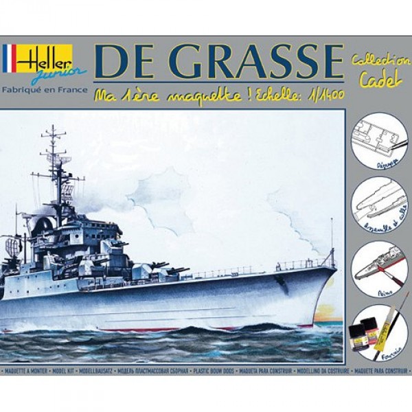 Maquette bateau : Croiseur De Grasse : Ma première maquette - Heller-49023