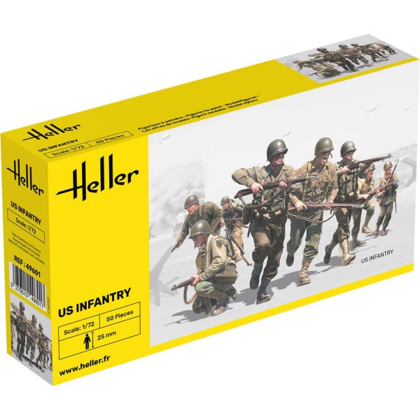 Figurines 2ème Guerre Mondiale : Infanterie US - Heller-49601