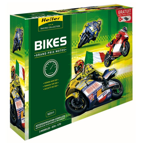 Maquettes Motos : Kit complet : Grand Prix Motos - Heller-52310