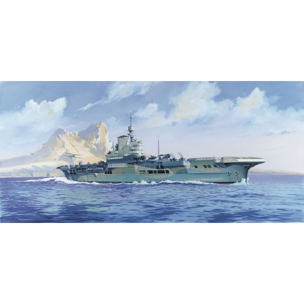 Maquette bateau : Porte-avions HMS Illustrious - Heller-81089
