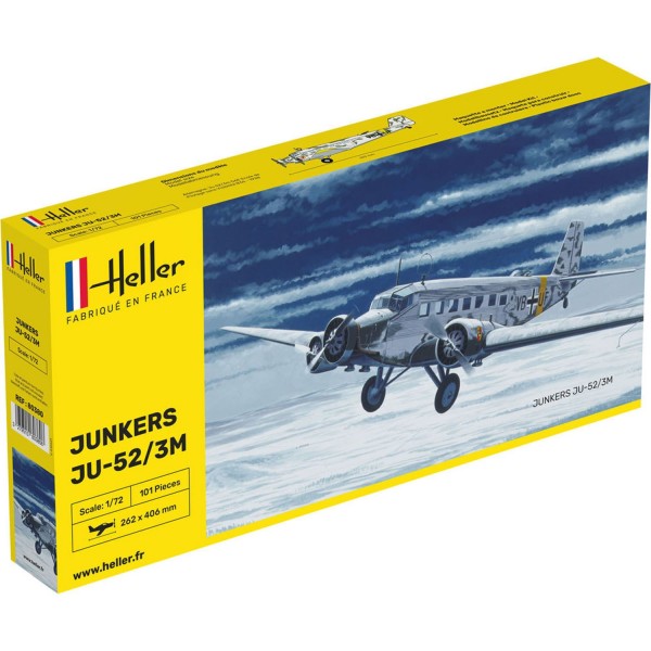 Maquette avion : Junkers JU 52 - Heller-80380