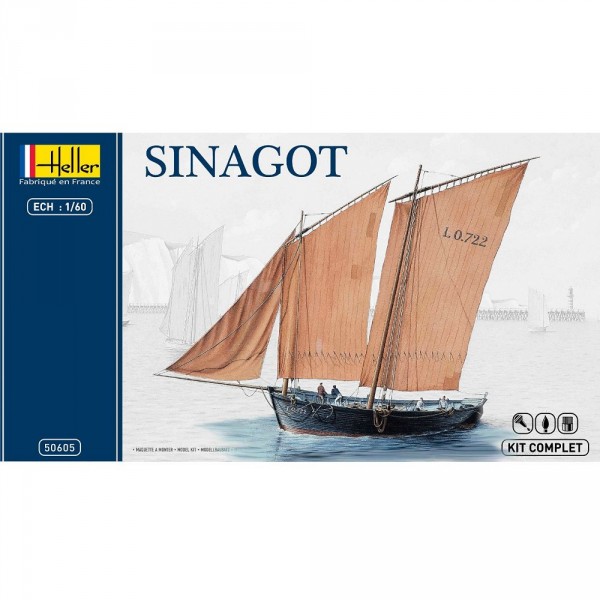 Maquette bateau : Kit complet : Sinagot - Heller-50605