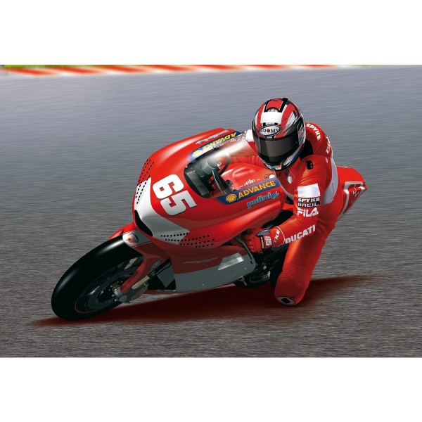 Maquette Moto : Kit complet : Ducati Desmosedici 2003 : Loris Capirossi - Heller-50912