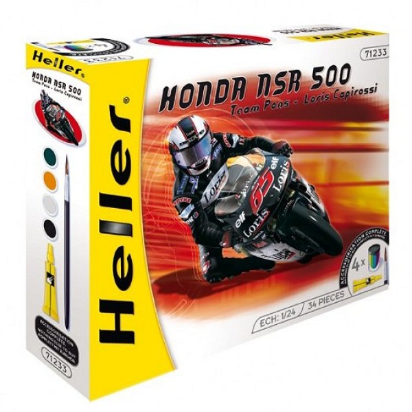 Maquette Moto : Kit complet : Honda NSR 500 2001 - Heller-50924