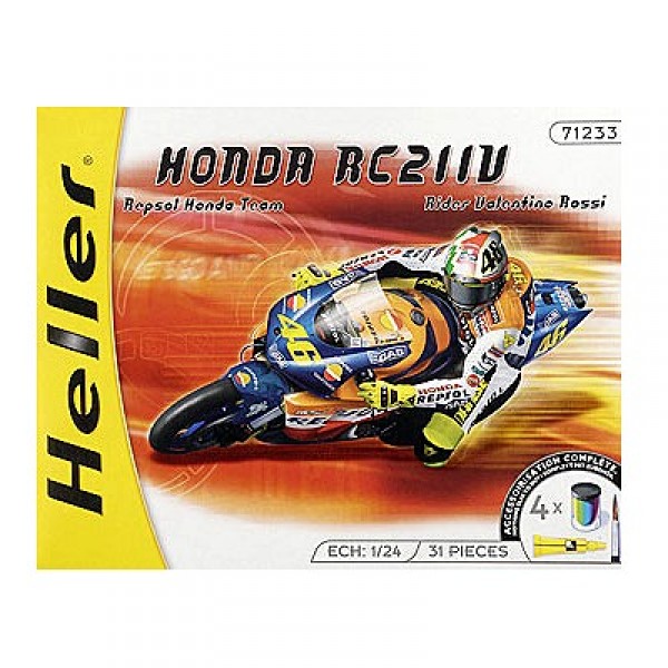 Maquette Moto : Kit complet : Honda RC211V 2002 - Heller-50923