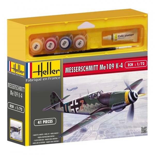 Maquette avion : Kit complet : Messershmitt Me 109 K-4 - Heller-50229