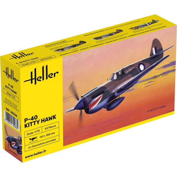 Maquette avion : P-40E KITTYHAWK - Heller-80266