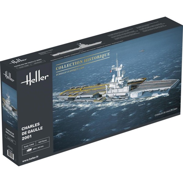 Maquette bateau : Porte-avions Charles de Gaulle - Heller-81072