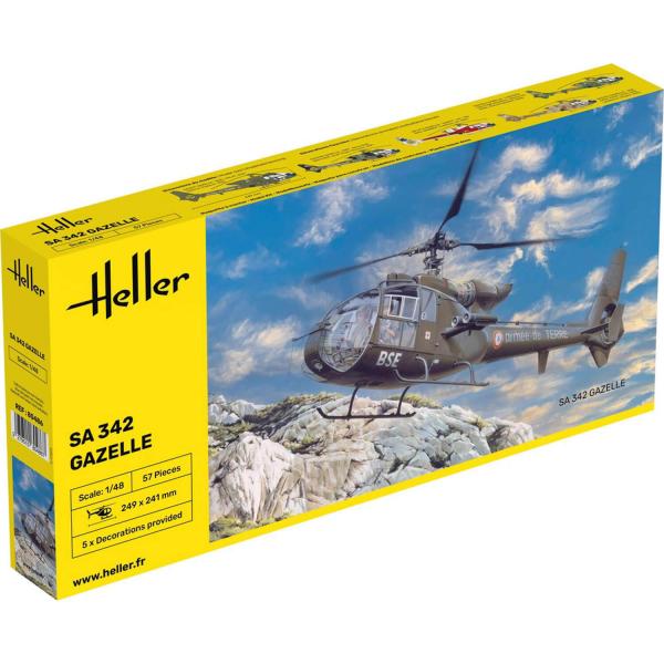 Maquette hélicoptère : S.A. 342 Gazelle - Heller-80486