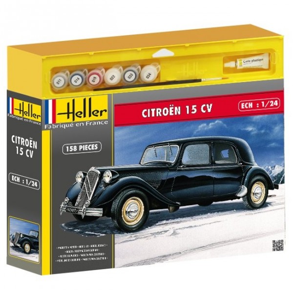 Maquette voiture : Kit complet : Citroën 15 CV - Heller-50763P