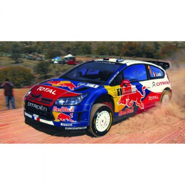 Maquette voiture : Kit complet 35 pièces : Citroën C4 WRC '10 - Heller-50117