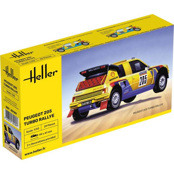 Maquette voiture : Peugeot 205 rallye - Heller-80189
