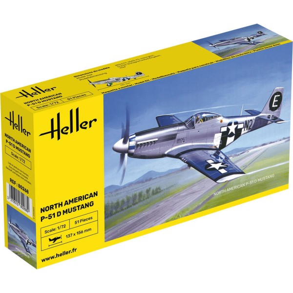 Maquette avion : P-51 Mustang - Heller-80268