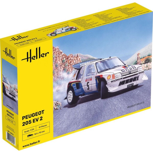 Maquette voiture : Peugeot 205 EV 2 - Heller-80716