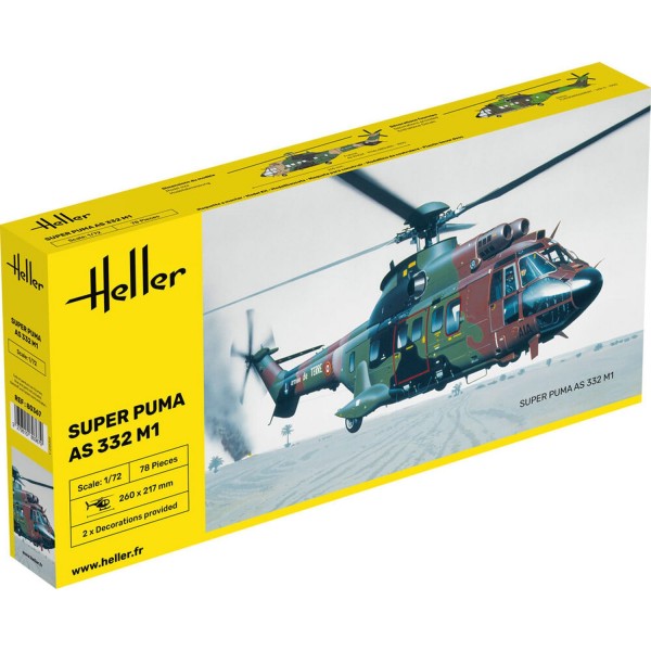 Maquette hélicoptère : Super Puma AS 332 M1 - Heller-80367