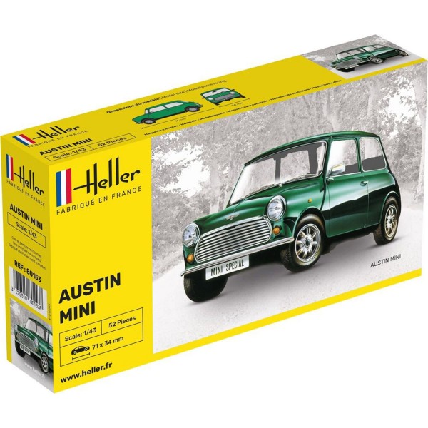 Austin mini rallye 1/43 Maquette Heller 80153 - Heller-80153
