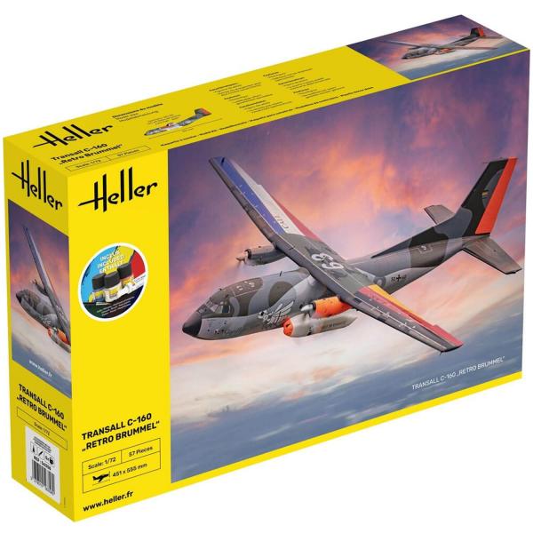 Maquette avion : Starter kit : Transall C-160 Retro Brummel - Heller-56358