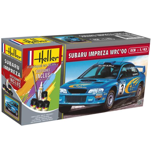 Maquette voiture : Starter kit : Subaru Impreza WRC'00 - Heller-56194