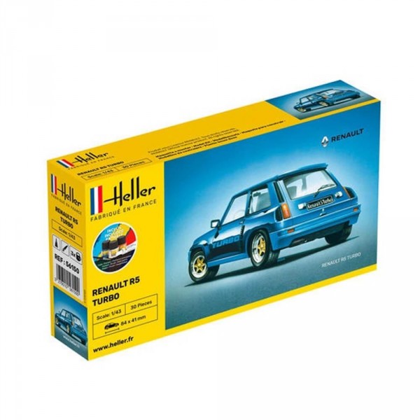 Maquette voiture : Starter kit : Renault R5 Turbo - Heller-56150