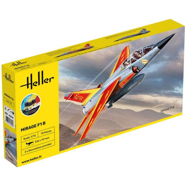 Maquette Avion : Starter Kit : Mirage F1 - Heller-35319