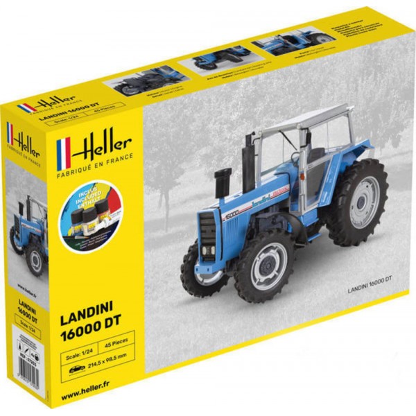 Maquette Tracteur : Starter Kit : Landini 16000 DT - Heller-57403