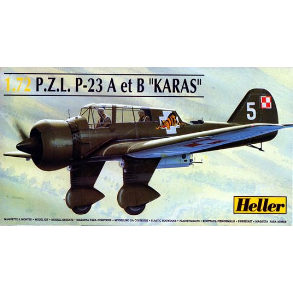 P.Z.L P-23 A et B KARAS 1/72  80247 HELLER - 80247