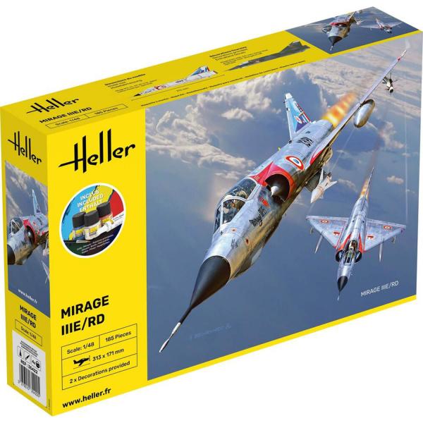 Starter Kit Mirage IIIE-O-R-RD-EE-EA - 1:48e - Heller - Heller-35422