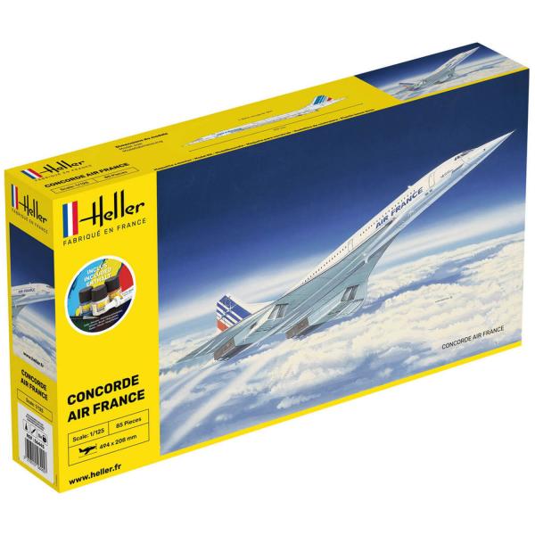 Maquette avion : Starter Kit : Concorde Air France - Heller-56445