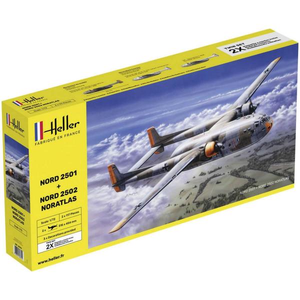 Maquette avion : "Nord2501 + Nord 2502 "Noratlas" Twinset - Heller-85374