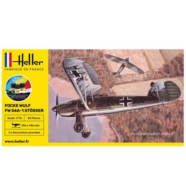 Kit de maquette avion "FOCKE WULF Fw 56-1 STOSSER - Heller-56238