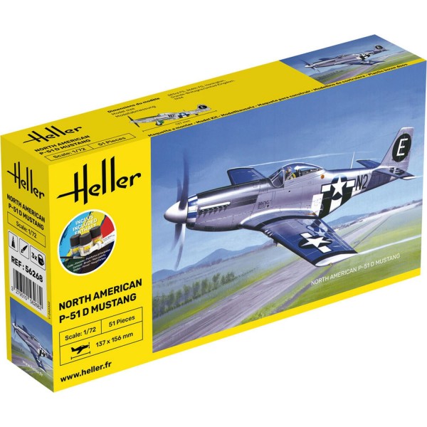 Maquette Avion : Kit : Mustang P-51D - Heller-56268