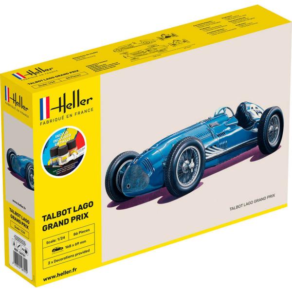 Maquette voiture : Starter Kit : Talbot Lago Grand Prix  - Heller-56721