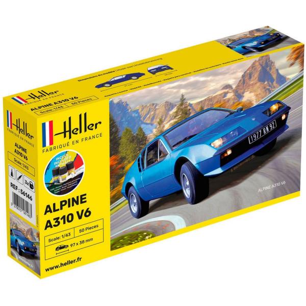 Maquette voiture : Starter Kit : Alpine A310 - Heller-56146