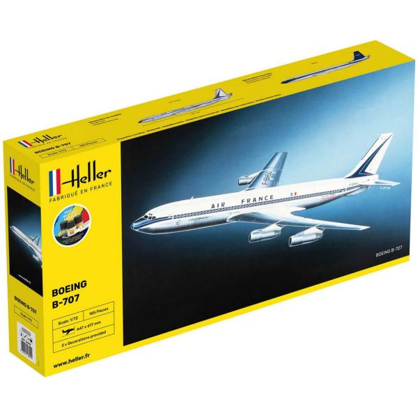 Maquette avion : Starter Kit : B-707 AF - Heller-56452